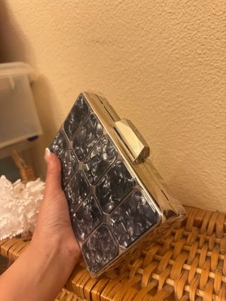 Bolso fiesta negro nacarado