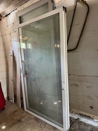 Puertas corredizas vidrio aluminio