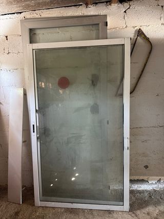 Puertas corredizas vidrio aluminio