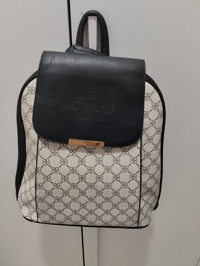 Zaino donna nero e beige