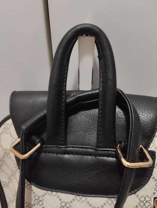 Zaino donna nero e beige