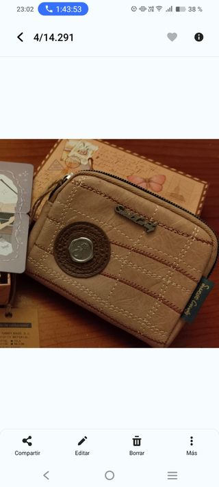 Monedero Sweet Candy rosa pastel. Sin estrenar.