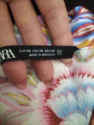 Blusa Zara floreale multicolor