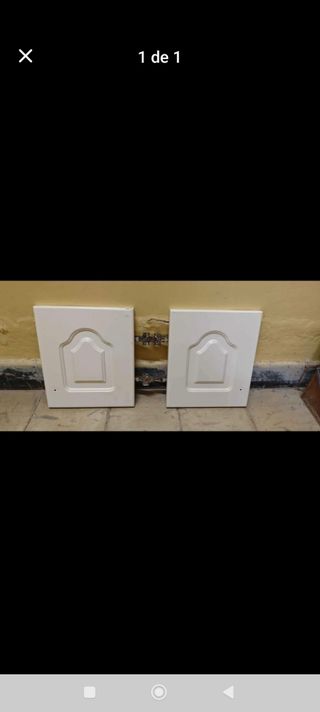 2 Puertas Cocina Blancas 29;5x34