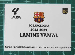 Cromo Lamine Yamal FC Barcelona 23-24. ROOKIE.