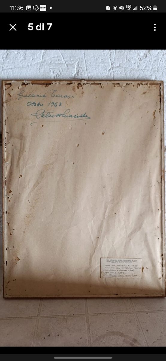 Quadro in silografia anni 60', San Francesco .