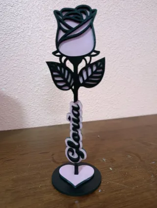 Rosa madera personalizada