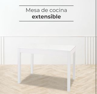 Mesa Cocina Blanca Extensible NUEVA!