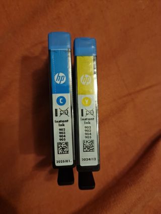 Cartuchos HP 902, 903, 904, 905 Amarillo y Cian