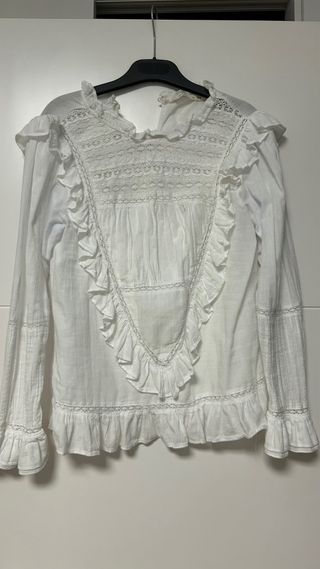 Blusa blanca niña 