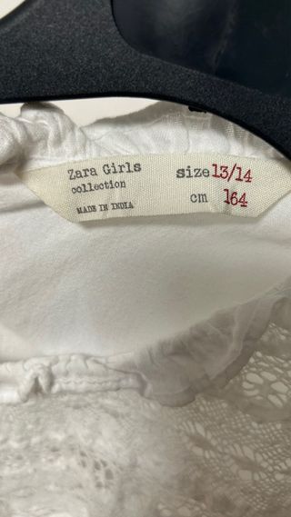 Blusa blanca niña 