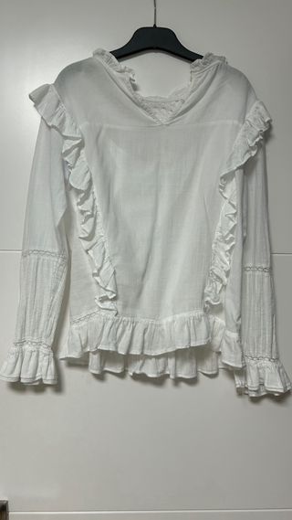 Blusa blanca niña 