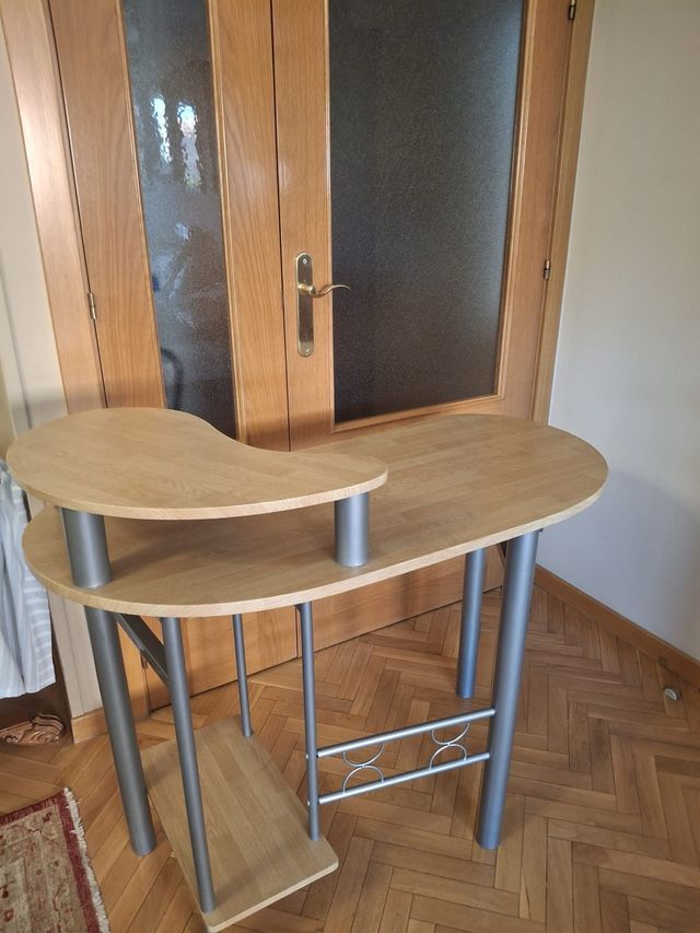 Mesa escritorio madera-acero