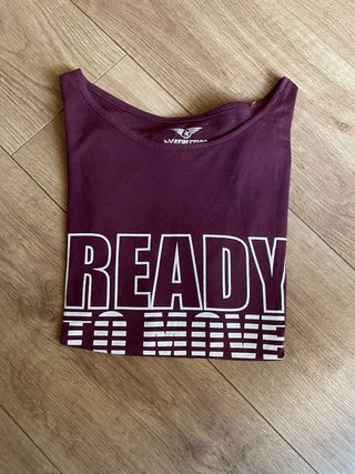 Camiseta  deporte morada nudo