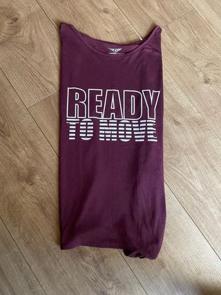 Camiseta  deporte morada nudo