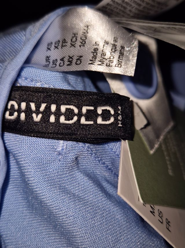 Bermuda H&M azul celeste