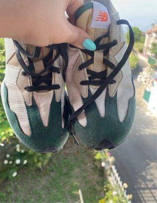 Zapatillas New Balance 327 Beige/Verde