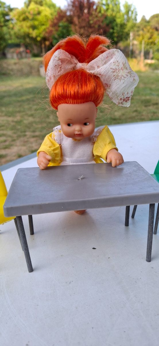 Muñecas Barriguitas con muebles