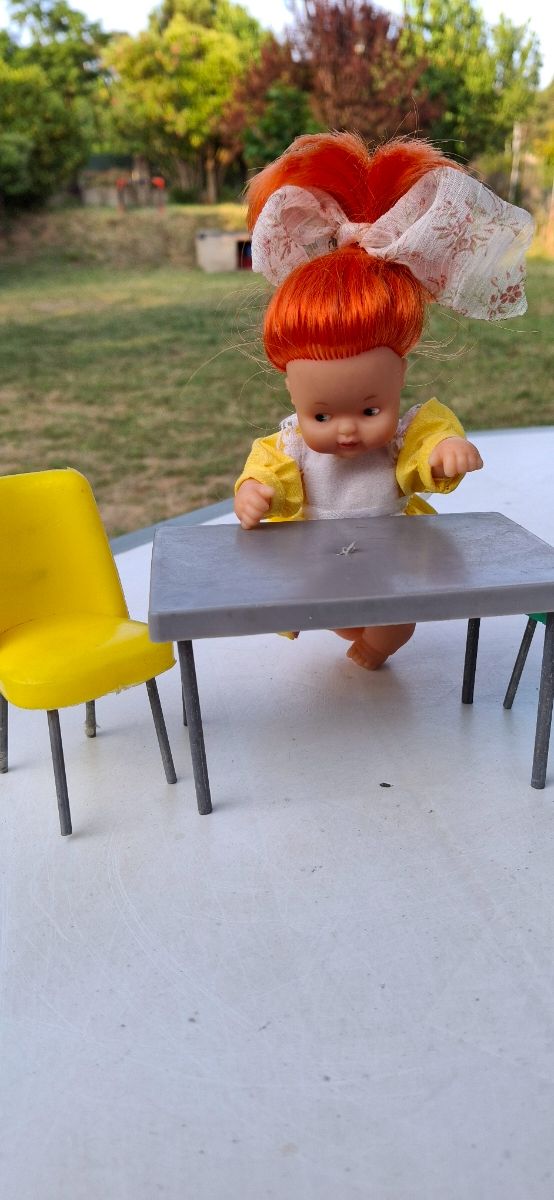 Muñecas Barriguitas con muebles