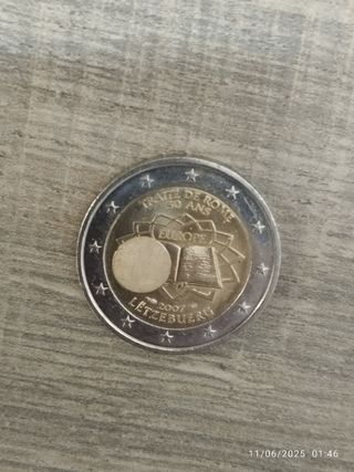 2 Monedas 2€ Luxemburgo 2007 y 2008