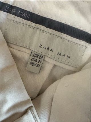 Pantalones beige t-40 y camisa t-M “ solo 10€”
