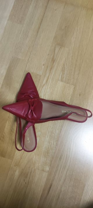 Zapatos Latouche rojos, tacon, 40