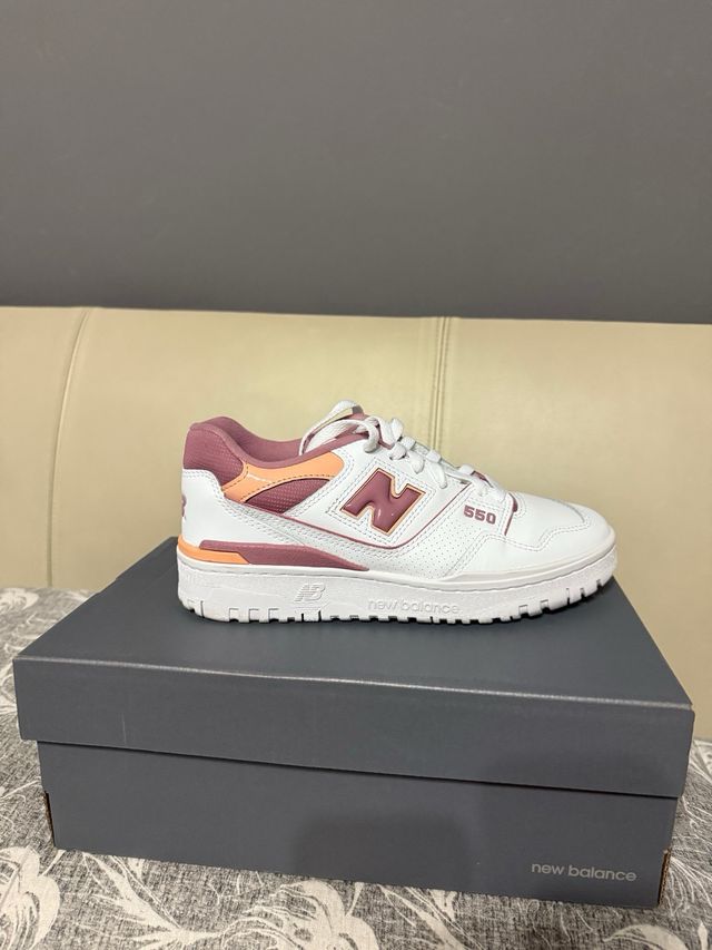 New Balance 550 rosa-bianche