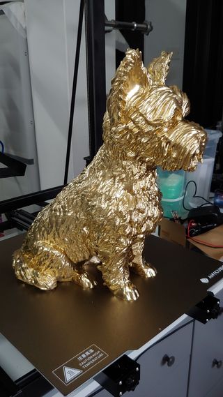 Statua Cane Yorkshire Dorata