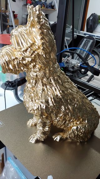 Statua Cane Yorkshire Dorata