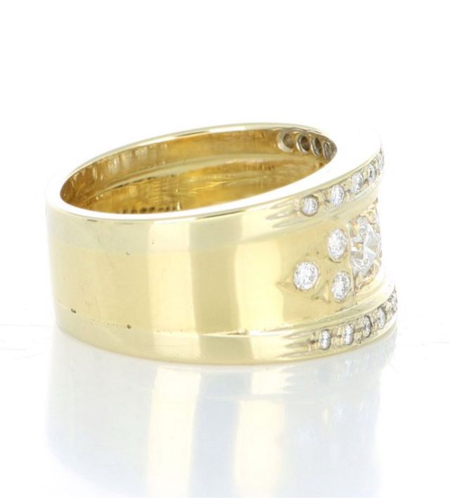 Anello 18 carati Oro giallo 1.60ct. Diamante