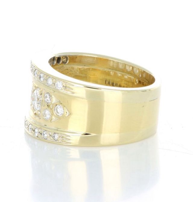 Anello 18 carati Oro giallo 1.60ct. Diamante