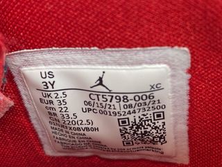 Stivaletti Jordan bambino Scarpe rosse misura 35