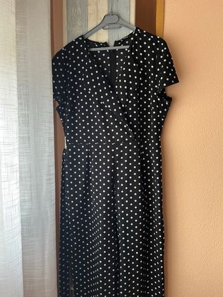 Mono lunares negro blanco XL