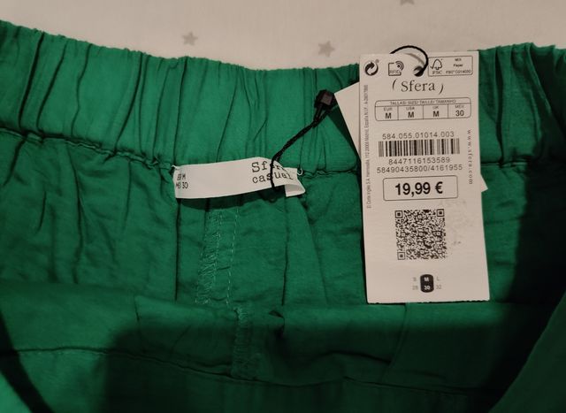 Shorts verdes de vestir