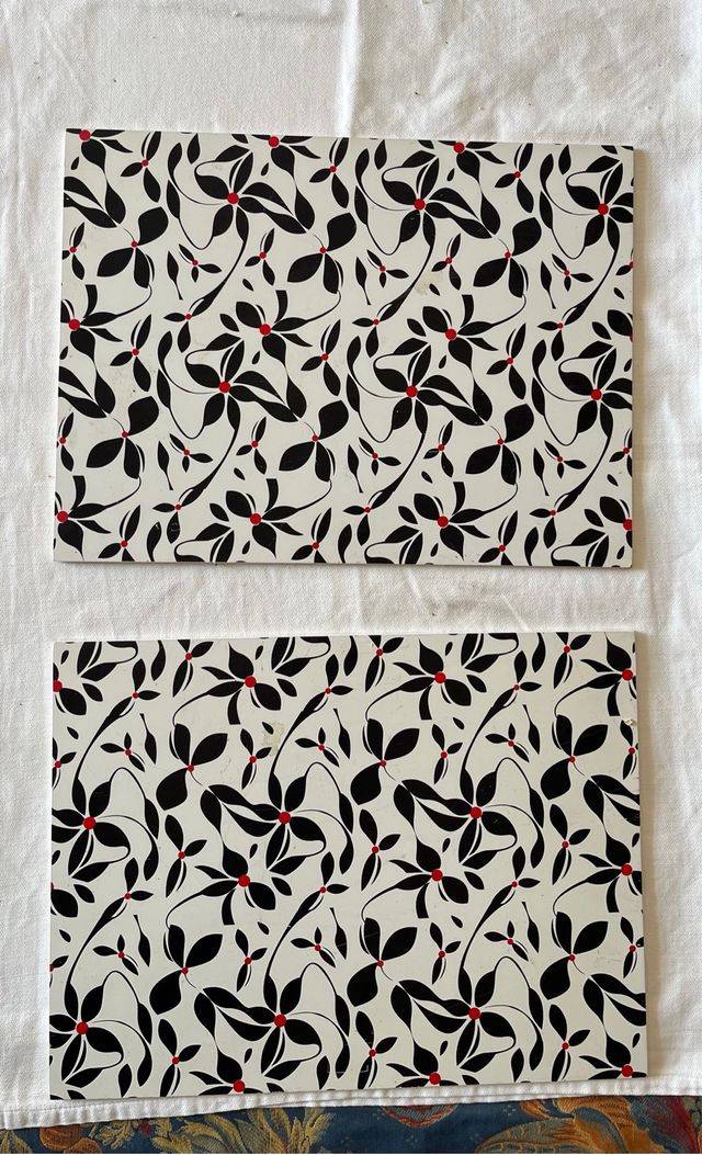 2 Tovagliette rigide fiori