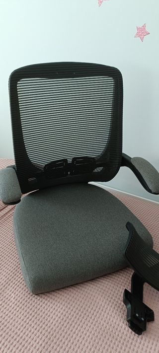 Silla oficina giratoria gris