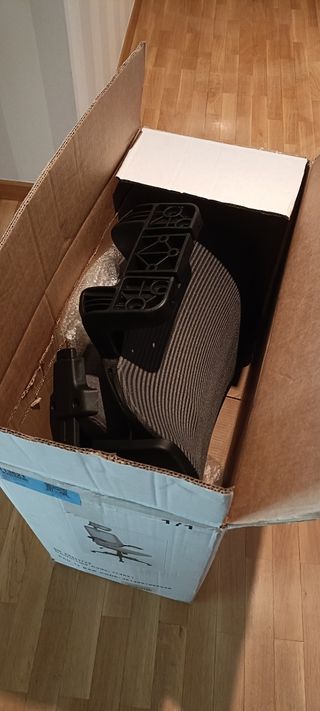 Silla oficina giratoria gris