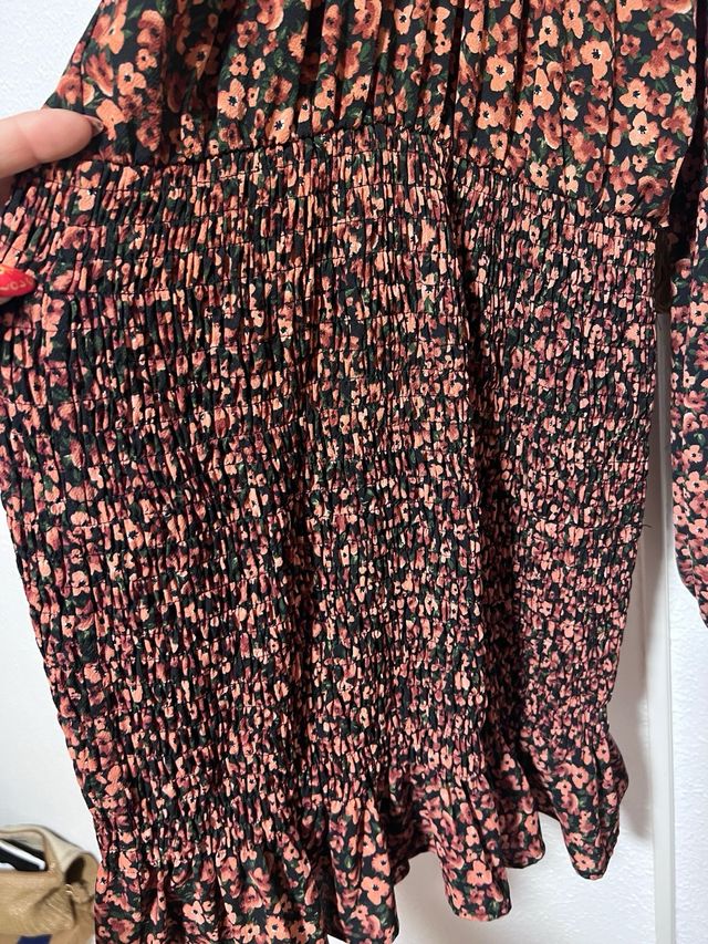 Vestido Zara flores - Talla M
