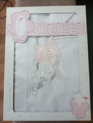 Sábanas carrito Interbaby - Rosa