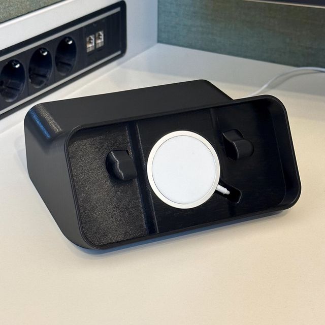↯ Base carga iPhone, Apple Watch & AirPods 