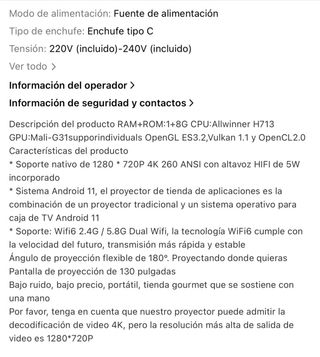 Proyector MAGCUBIC 300PRO 4k 