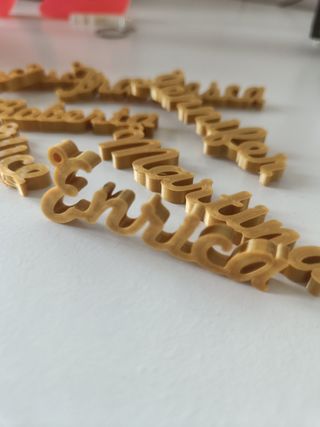 Portachiavi nomi 3D - personalizzati