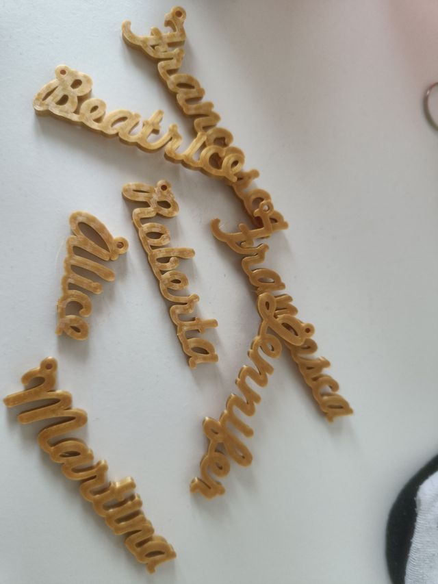 Portachiavi nomi 3D - personalizzati