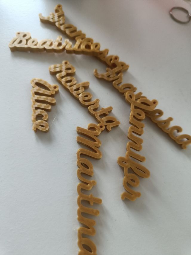 Portachiavi nomi 3D - personalizzati