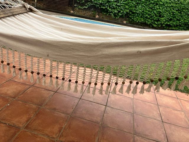 Amaca di cotone con nappe