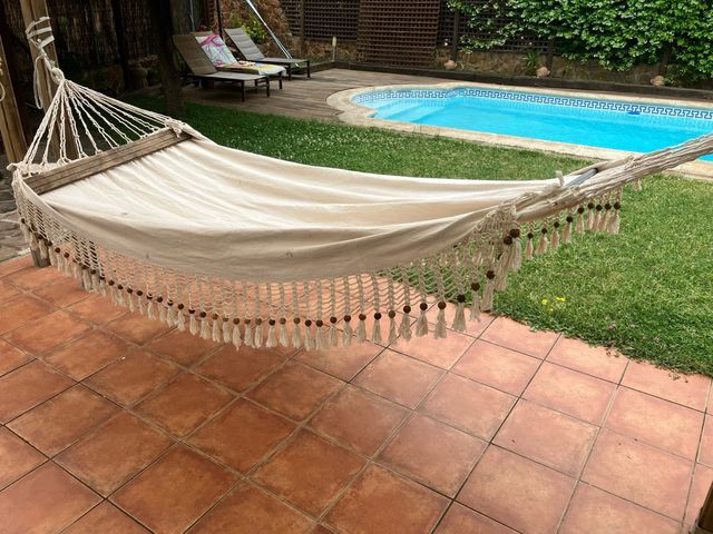 Amaca di cotone con nappe