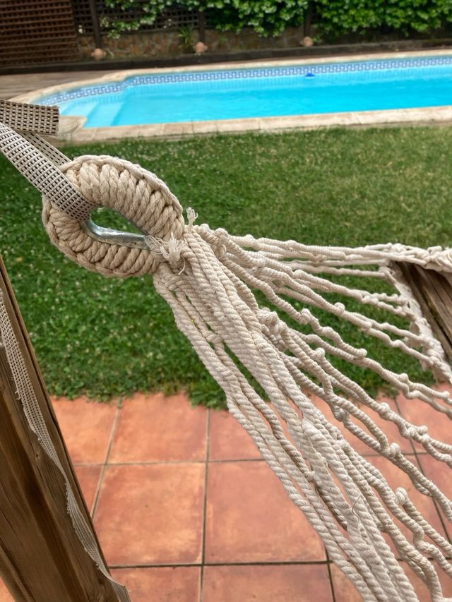 Amaca di cotone con nappe