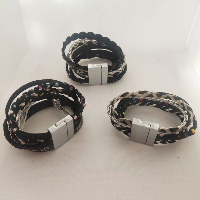 Pulseras multivuelta  Lote de 3 unidades