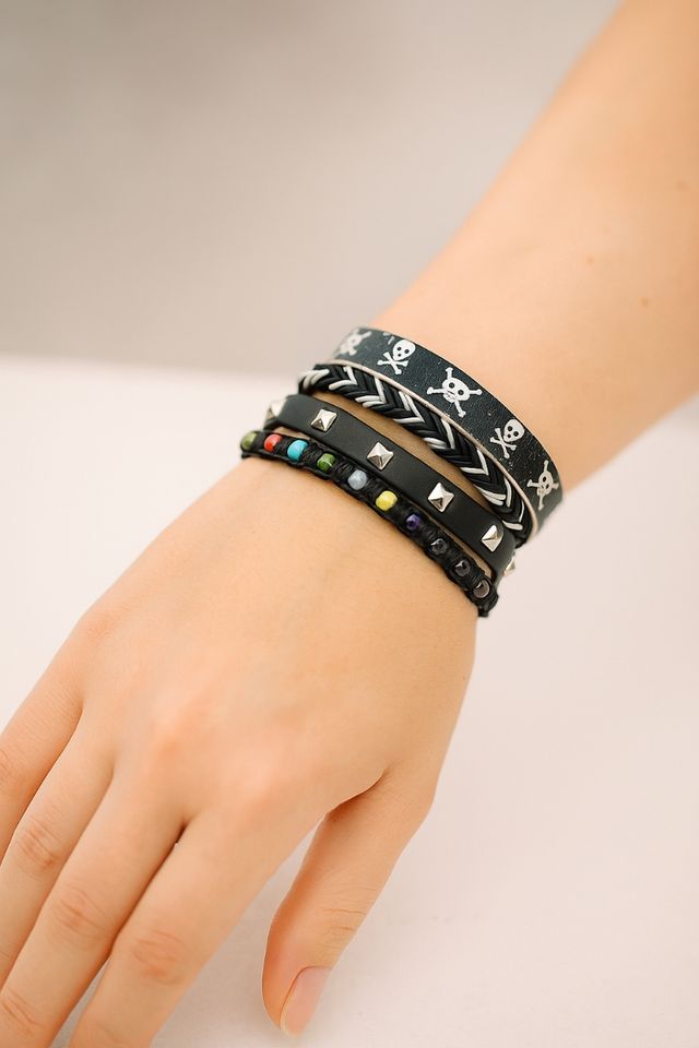 Pulseras multivuelta  Lote de 3 unidades