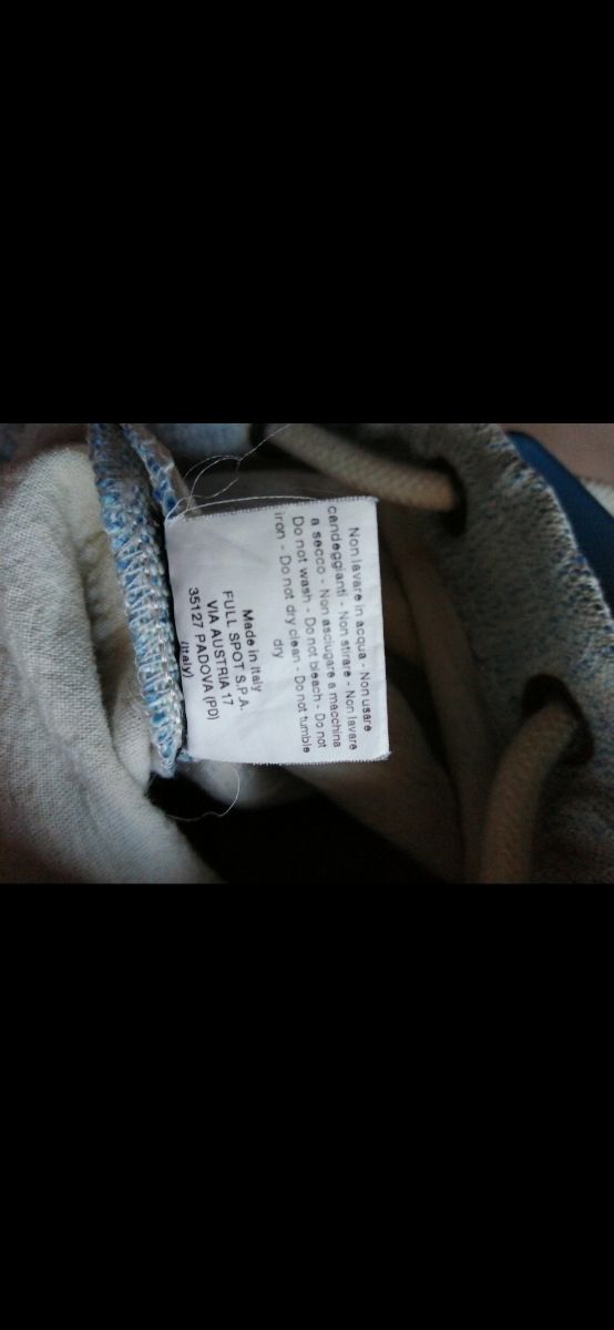 Sacca o-bag blu e bianca